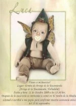 Invitación personalizada para el Bautizo de Luca