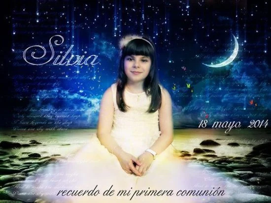 Recordatorio de Primera Comunión Silvia Recordatorio de Primera Comunión