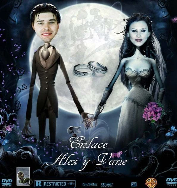 Tarjeta de Boda como portada de película
