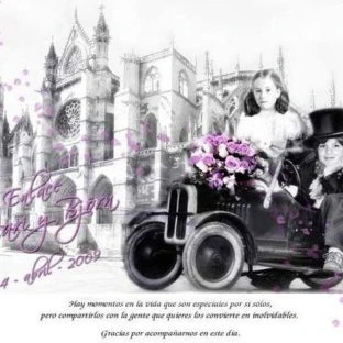 Tarjeta de boda original