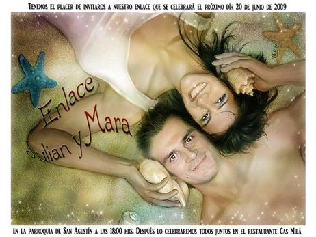 Invitación de Boda personalizada con las foto de los novios