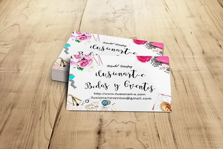Diseño de tarjetas de visita para Ilusionar-t eventos