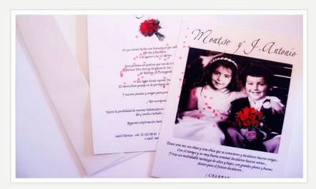 Invitación de Boda Personalizada reveladas en fotografía invitaciones de boda impresas en cartulina