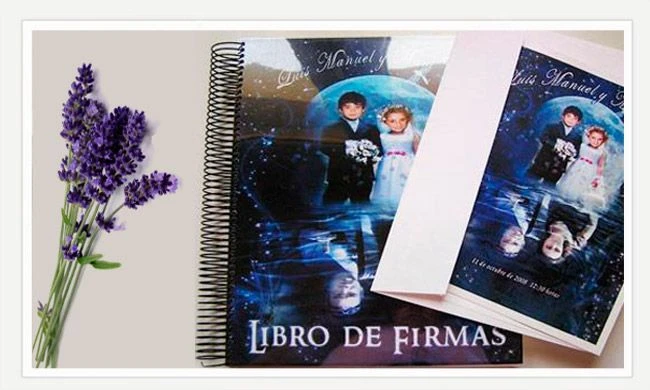 invitaciones de boda y Libro de firmas personalizado