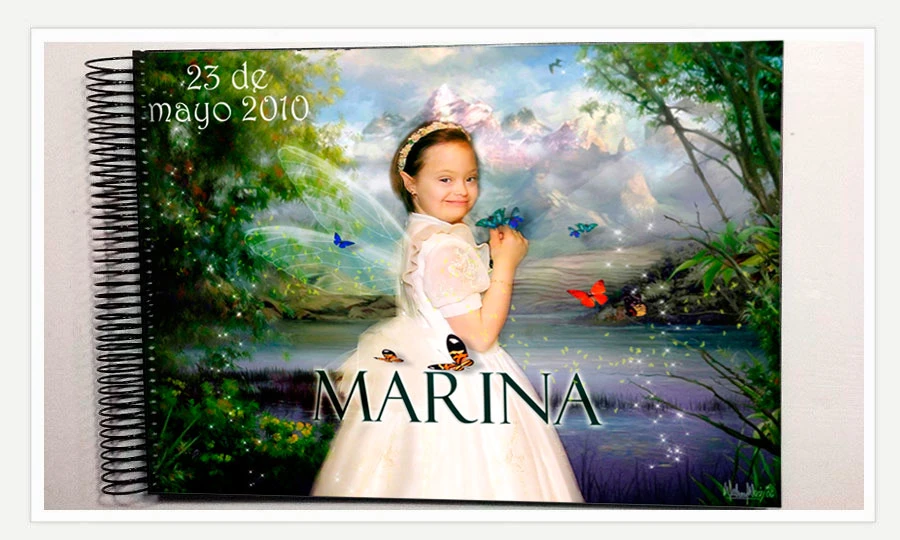 Libro de firmas de Comunión Personalizado con la foto del niño